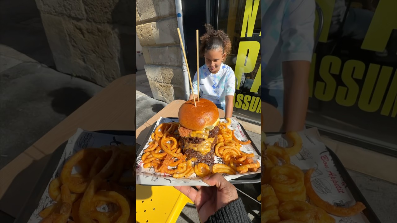 Difficile à assumer ce burger 😳🍔 #burger #dangerousburger