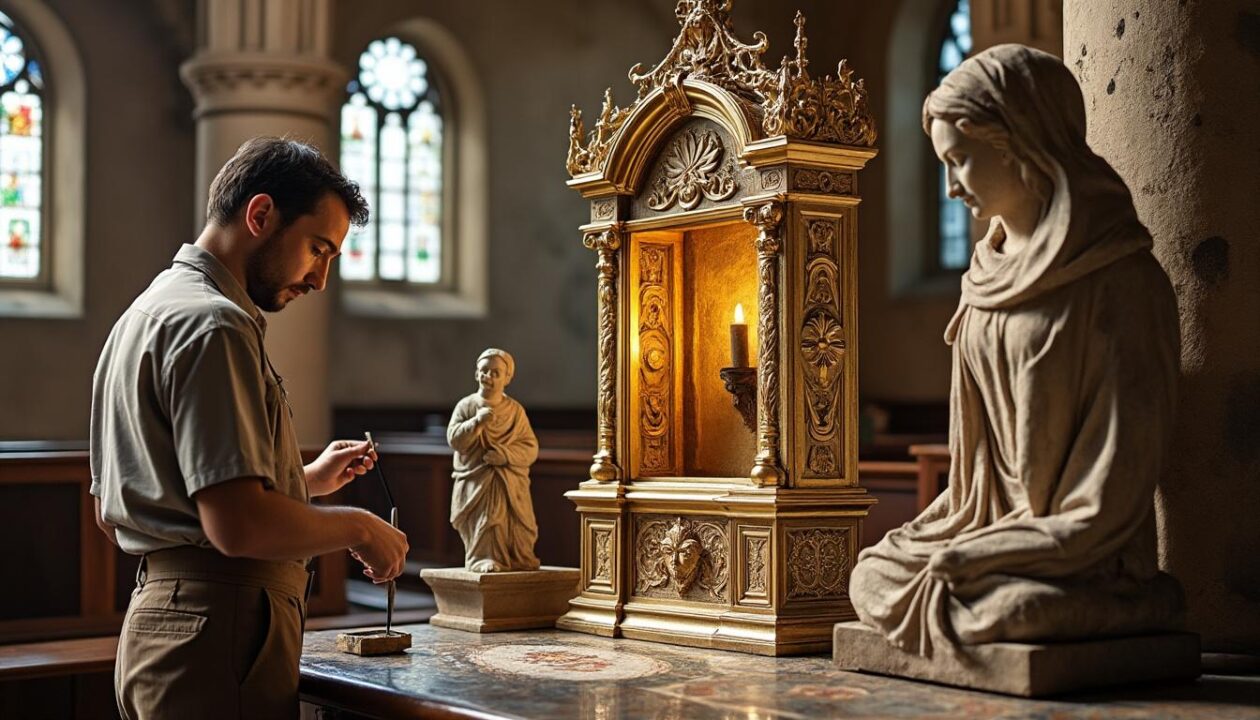 découvrez la redécouverte et la restauration exceptionnelle de deux trésors du xviie siècle dans l’abbatiale, alliant histoire, art et patrimoine.