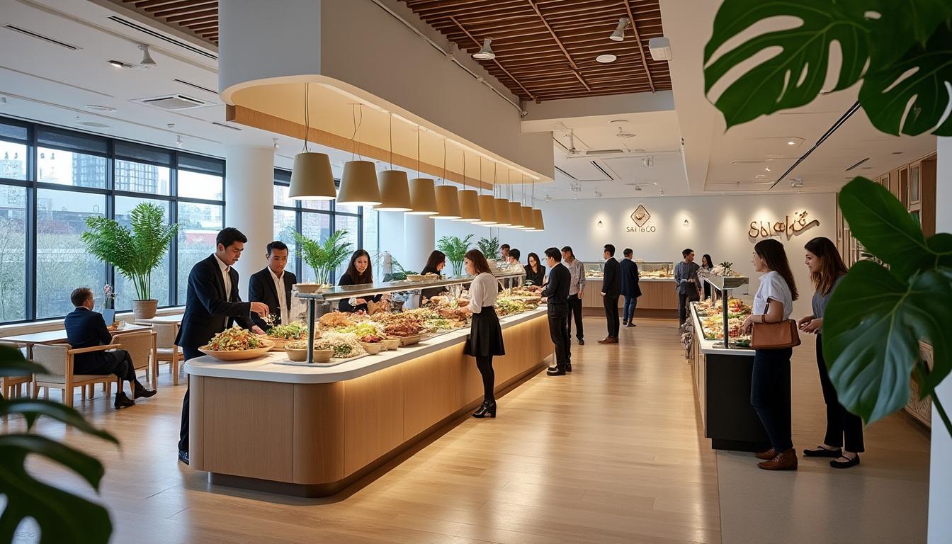 découvrez la nouvelle cantine hybride innovante de salad&co, spécialement conçue pour les entreprises, alliant saveurs fraîches et solutions pratiques pour vos repas au bureau.