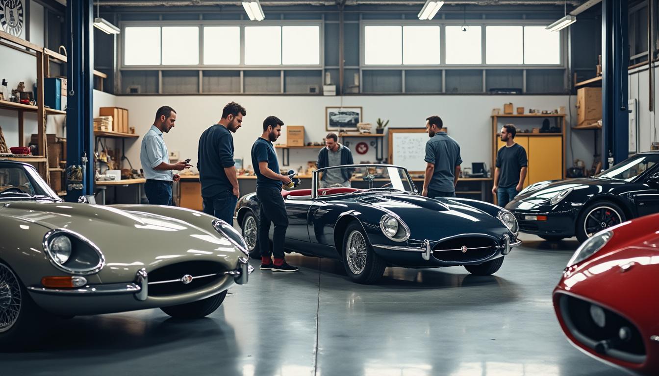 en vendée, des passionnés d'automobile créent une entreprise innovante alliant restauration de véhicules anciens et services de conciergerie sur mesure.